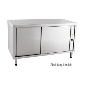 Wärmeschrank 1400 x 600 x 850 mm
ohne Aufkantung m. Türen Cookmax orange