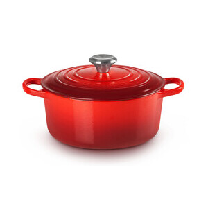 Bräter m.D. rund 24 cm Guss Signature kirschrot Le Creuset