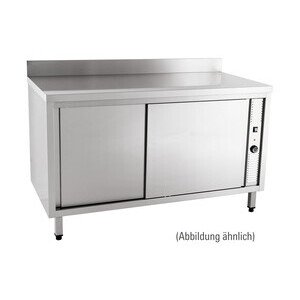 Wärmeschrank 1800 x 700 x 850 mm 
10cm Aufkantung m. Türen Cookmax orange