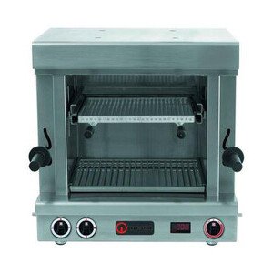 Hochtemperaturgrill Beef Star
600 x 500 x 600 mm 2 Heizzonen Cookmax black