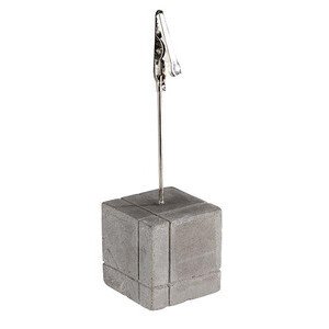 Kartenhalter 4er Set Beton 3 x 3 cm H: 12 cm Assheuer & Pott