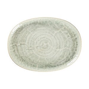 Platte coup 32x24cm oval Rakstone Krush green RAK