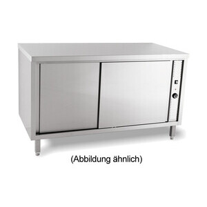 Wärmeschrank 1000 x 600 x 850 mm
 ohne Aufkantung m. Flügeltüren Cookmax black