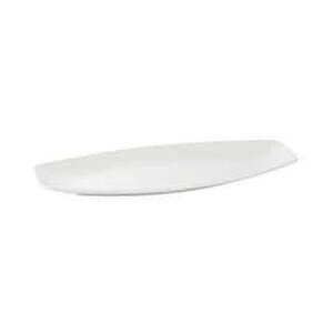 Platte flach rechteckig "Convex" 44,5 x 19cm Porzellan weiss 