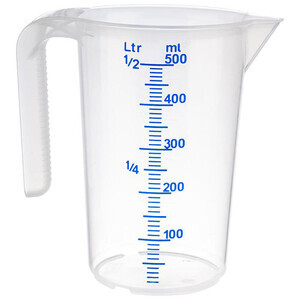 Messbecher 0,5 ltr. Stackable Ø 9 cm H: 14 cm Assheuer & Pott