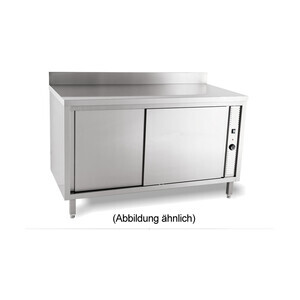 Wärmeschrank 1200 x 600 x 850 mm
 5cm Aufkantung m. Flügeltüren Cookmax black