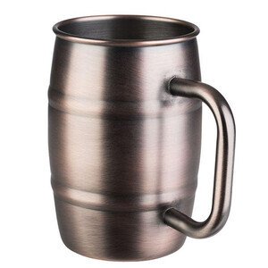 Becher Beer Mug Antik Kupfer Ø 8,5 cm H: 13 cm Assheuer & Pott