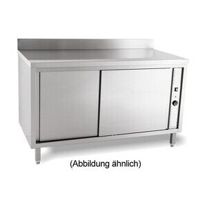 Wärmeschrank 1800 x 600 x 850 mm  
5cm Aufkantung m. Türen Cookmax black