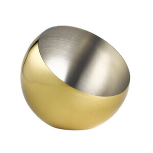 Schale SPHERE Ø 24 cm, H: 21 cm, 2 Liter Gold-Look Assheuer & Pott