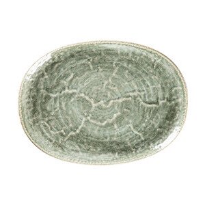 Platte coup 32x24cm oval Rakstone Krush green RAK