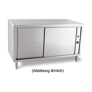 Wärmeschrank 1200 x 600 x 850 mm
ohne Aufkantung m. Flügeltüren Cookmax black