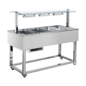 Büfett-Element Bain-Marie Wanne GN 4/1 RAL/Edelst. Cookmax black